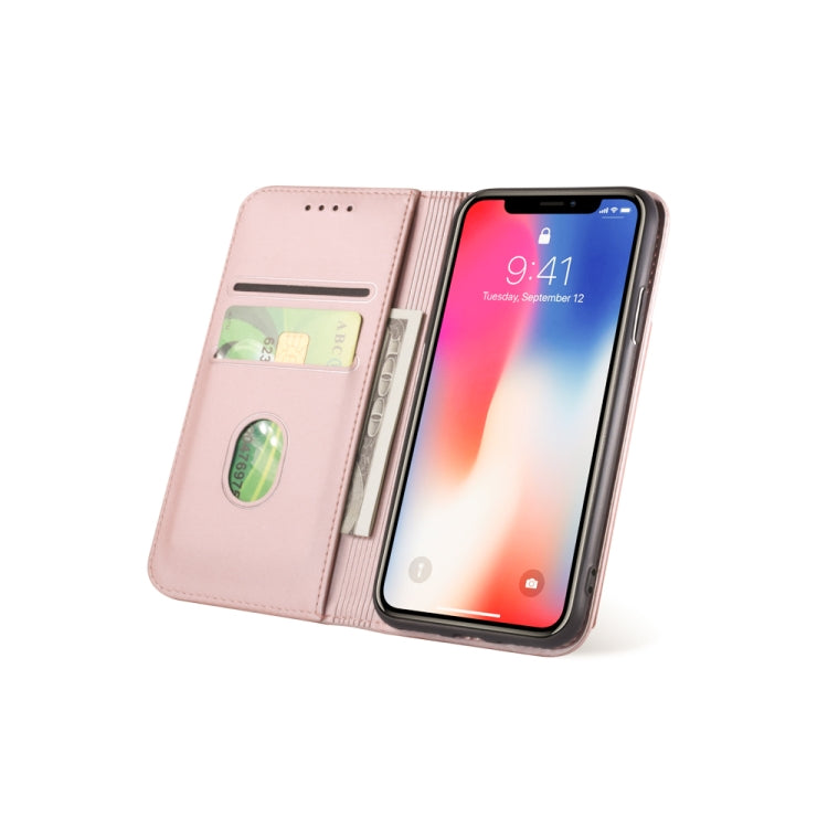 For iPhone X / XS Strong Magnetism Shockproof Horizontal Flip Liquid Feel Leather Case with Holder & Card Slots & Wallet