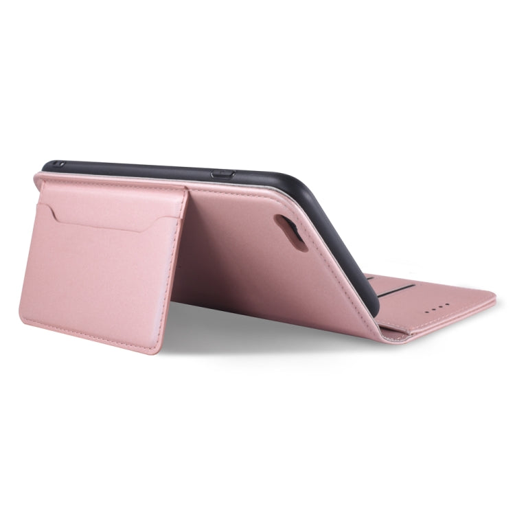 For iPhone 6 Plus / 6s Plus Strong Magnetism Shockproof Horizontal Flip Liquid Feel Leather Case with Holder & Card Slots & Wallet