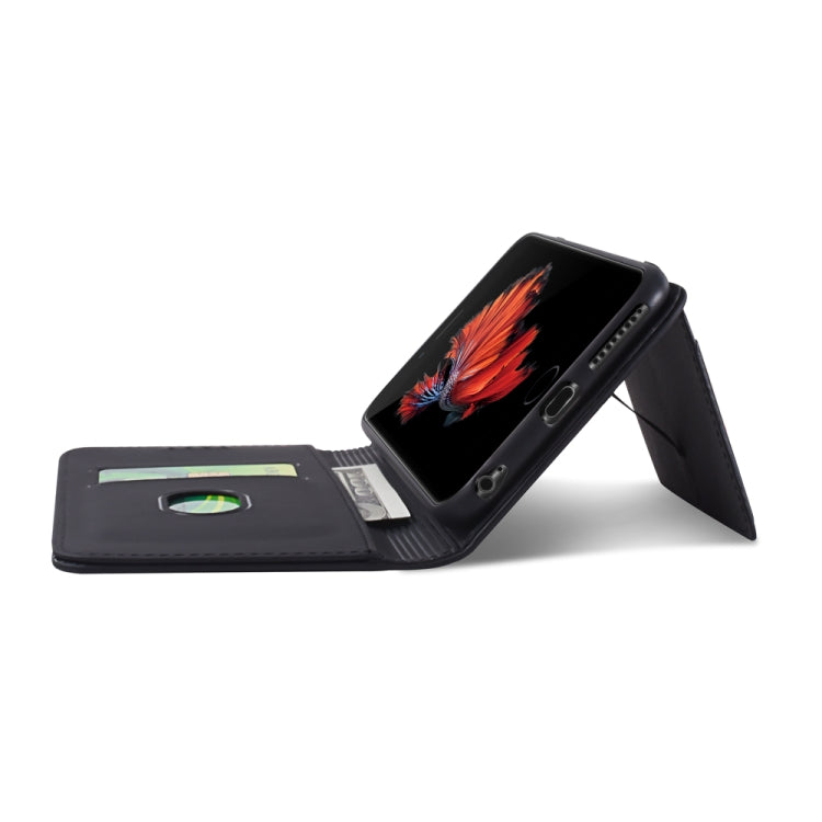 For iPhone 6 Plus / 6s Plus Strong Magnetism Shockproof Horizontal Flip Liquid Feel Leather Case with Holder & Card Slots & Wallet