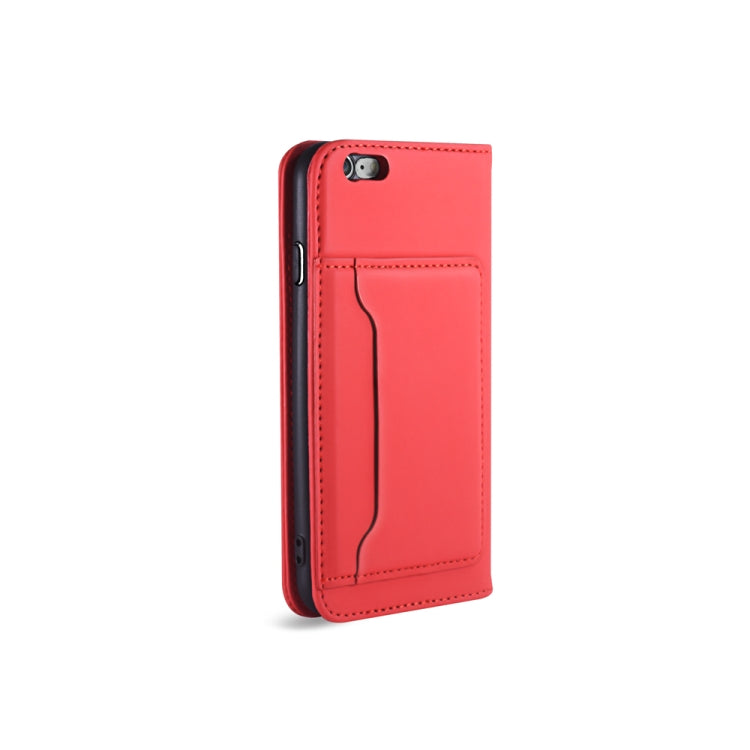 For iPhone 6 Plus / 6s Plus Strong Magnetism Shockproof Horizontal Flip Liquid Feel Leather Case with Holder & Card Slots & Wallet