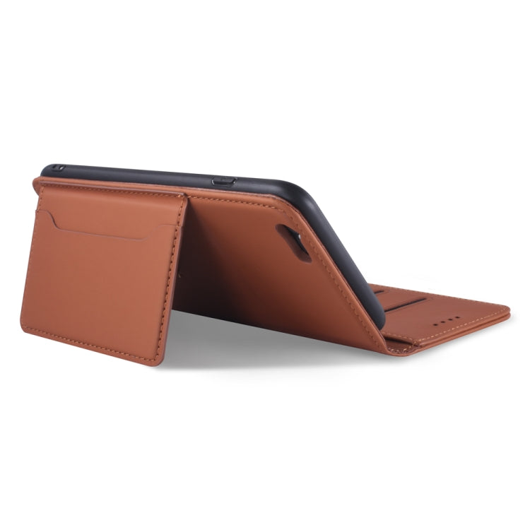 For iPhone 6 Plus / 6s Plus Strong Magnetism Shockproof Horizontal Flip Liquid Feel Leather Case with Holder & Card Slots & Wallet