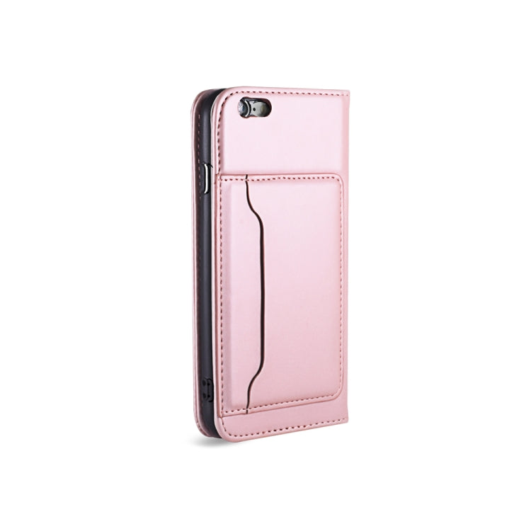 For iPhone 6 / 6s Strong Magnetism Shockproof Horizontal Flip Liquid Feel Leather Case with Holder & Card Slots & Wallet