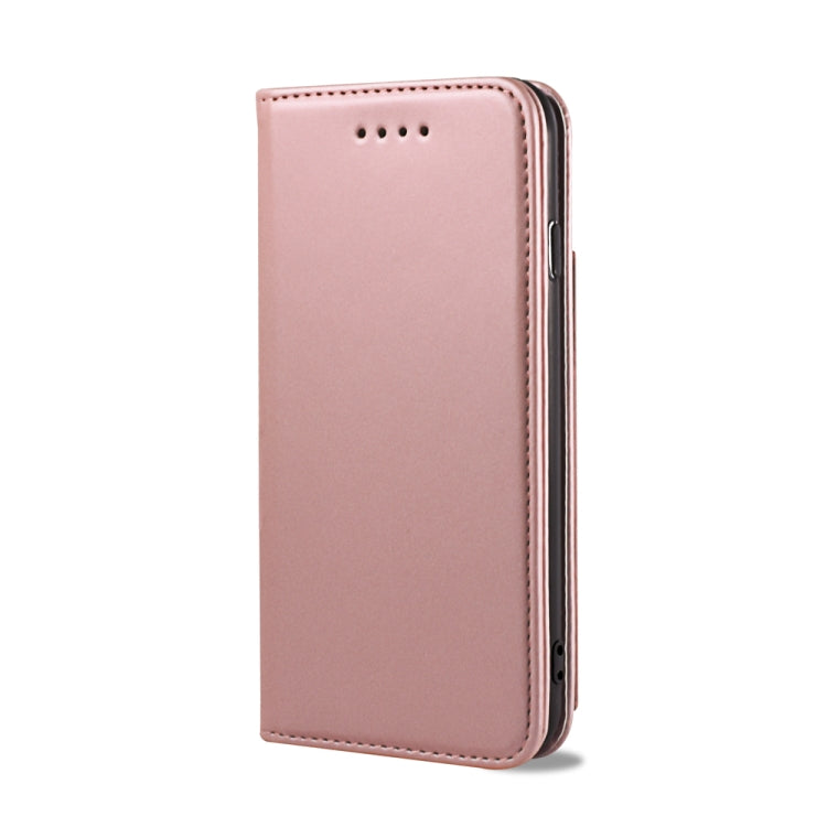 For iPhone SE 2022 / SE 2020 / 8 / 7 Strong Magnetism Shockproof Horizontal Flip Liquid Feel Leather Case with Holder & Card Slots & Wallet