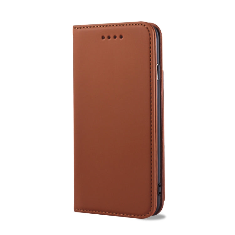 For iPhone SE 2022 / SE 2020 / 8 / 7 Strong Magnetism Shockproof Horizontal Flip Liquid Feel Leather Case with Holder & Card Slots & Wallet