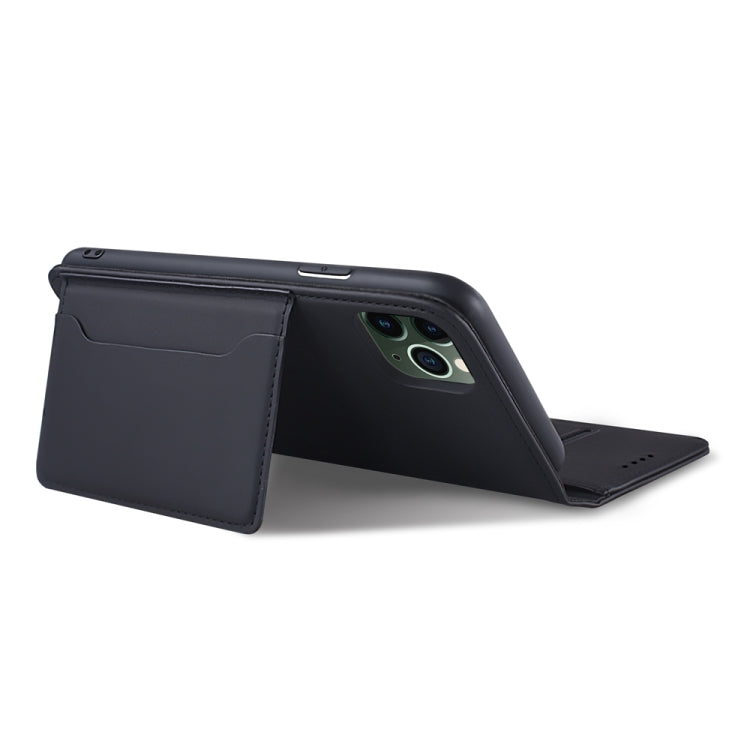 For iPhone 11 Pro Max Strong Magnetism Shockproof Horizontal Flip Liquid Feel Leather Case with Holder & Card Slots & Wallet