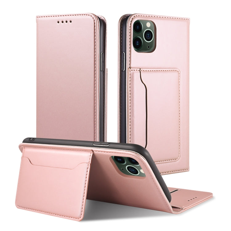 For iPhone 11 Pro Strong Magnetism Shockproof Horizontal Flip Liquid Feel Leather Case with Holder & Card Slots & Wallet