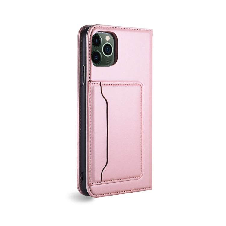 For iPhone 11 Pro Strong Magnetism Shockproof Horizontal Flip Liquid Feel Leather Case with Holder & Card Slots & Wallet