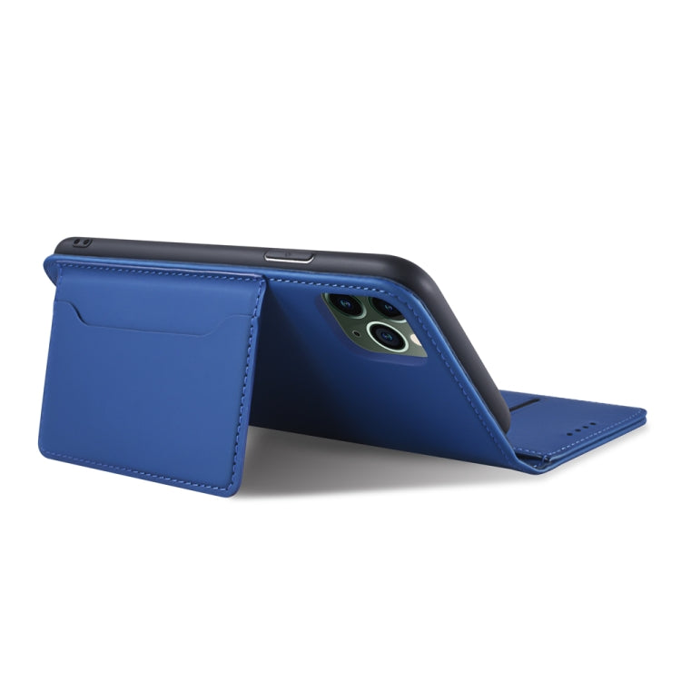 For iPhone 11 Strong Magnetism Shockproof Horizontal Flip Liquid Feel Leather Case with Holder & Card Slots & Wallet