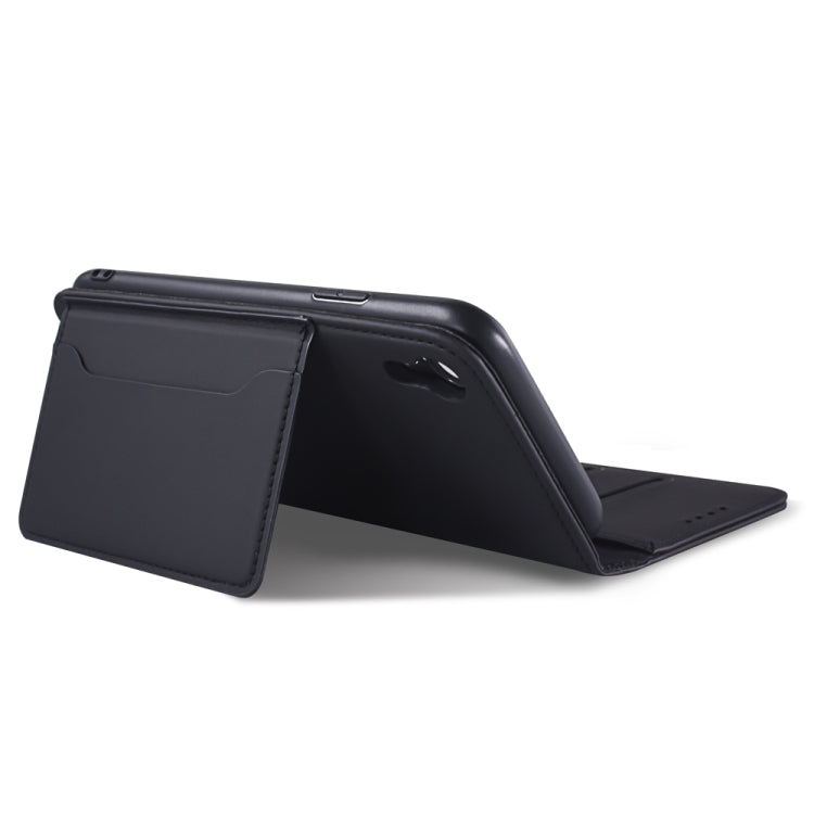For iPhone XR Strong Magnetism Shockproof Horizontal Flip Liquid Feel Leather Case with Holder & Card Slots & Wallet