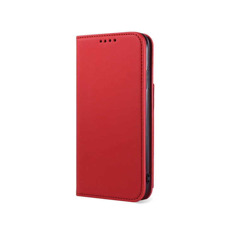 For iPhone XR Strong Magnetism Shockproof Horizontal Flip Liquid Feel Leather Case with Holder & Card Slots & Wallet