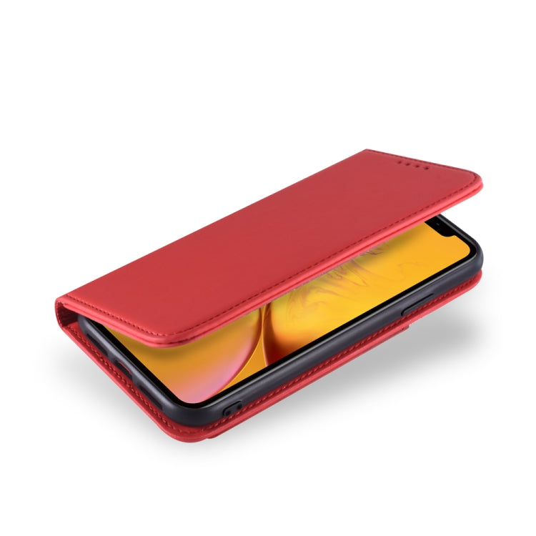 For iPhone XR Strong Magnetism Shockproof Horizontal Flip Liquid Feel Leather Case with Holder & Card Slots & Wallet