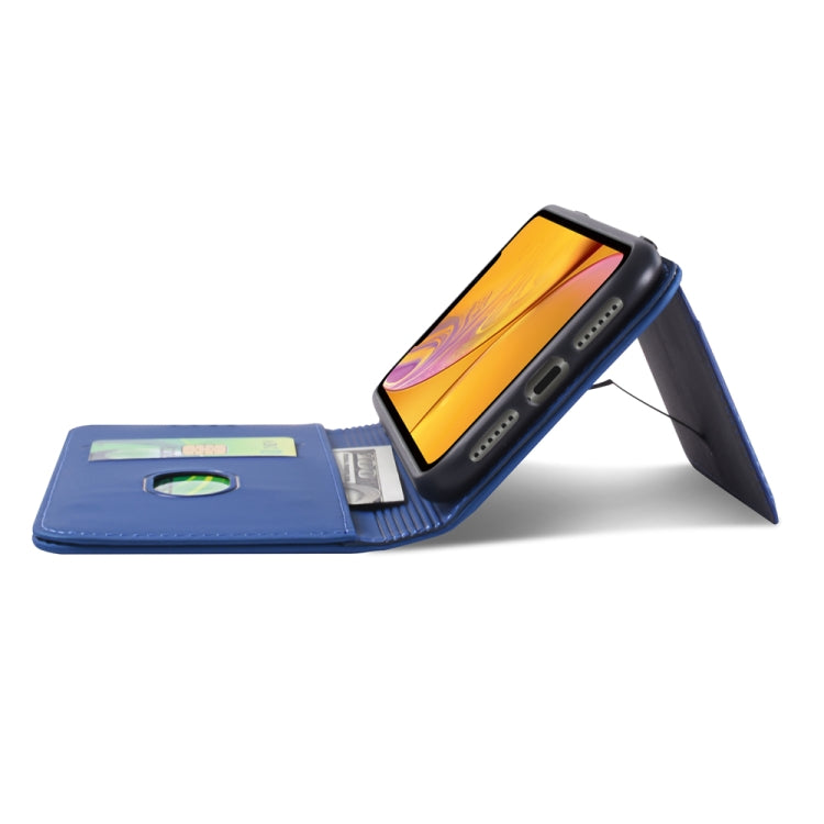 For iPhone XR Strong Magnetism Shockproof Horizontal Flip Liquid Feel Leather Case with Holder & Card Slots & Wallet