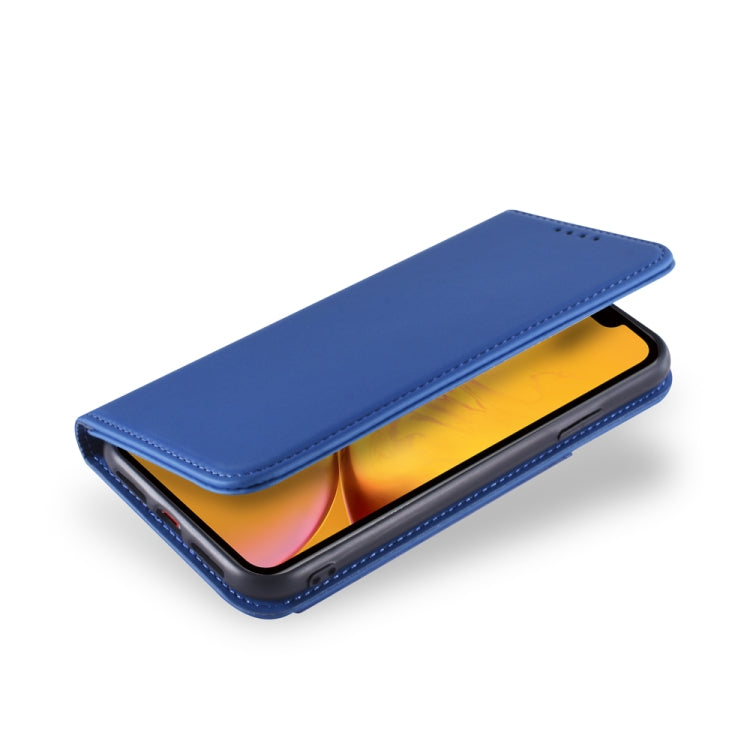 For iPhone XR Strong Magnetism Shockproof Horizontal Flip Liquid Feel Leather Case with Holder & Card Slots & Wallet