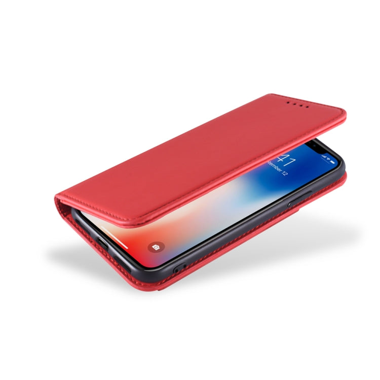 For iPhone XS Max Strong Magnetism Shockproof Horizontal Flip Liquid Feel Leather Case with Holder & Card Slots & Wallet