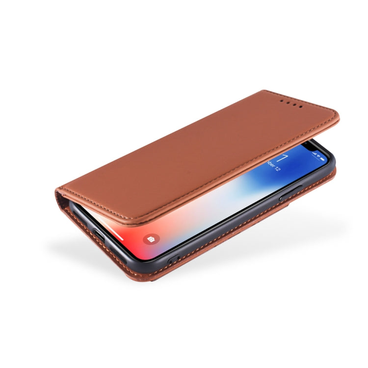 For iPhone XS Max Strong Magnetism Shockproof Horizontal Flip Liquid Feel Leather Case with Holder & Card Slots & Wallet