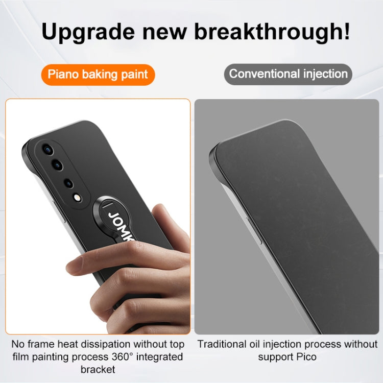 For Honor 70 Baking Varnish 360 Rotate Holder No Frame PC Phone Case