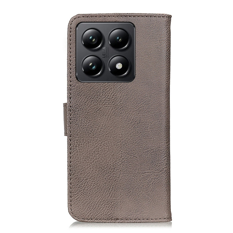 For Xiaomi 14T KHAZNEH Cowhide Texture Horizontal Flip Leather Phone Case