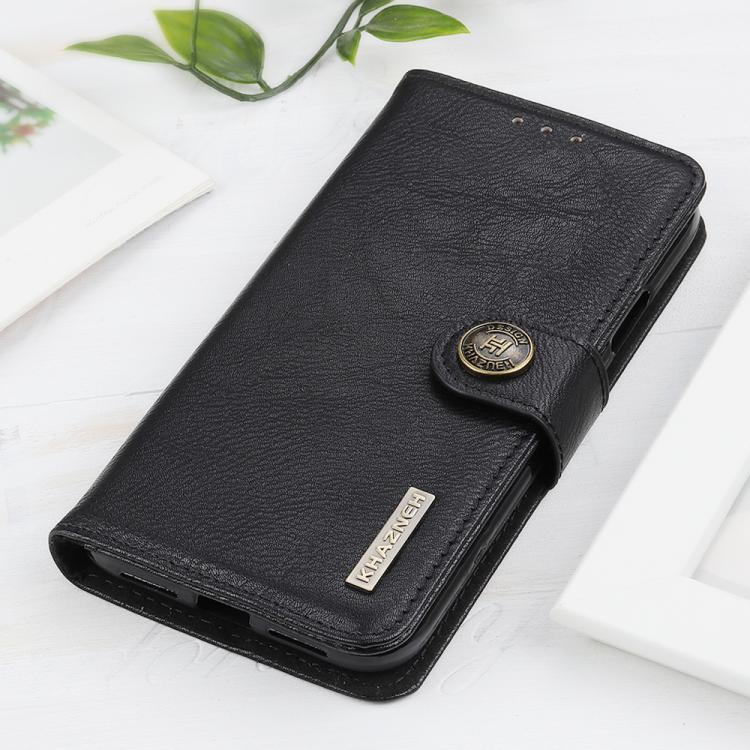 For Xiaomi Poco X7 Pro KHAZNEH Cowhide Texture Horizontal Flip Leather Phone Case