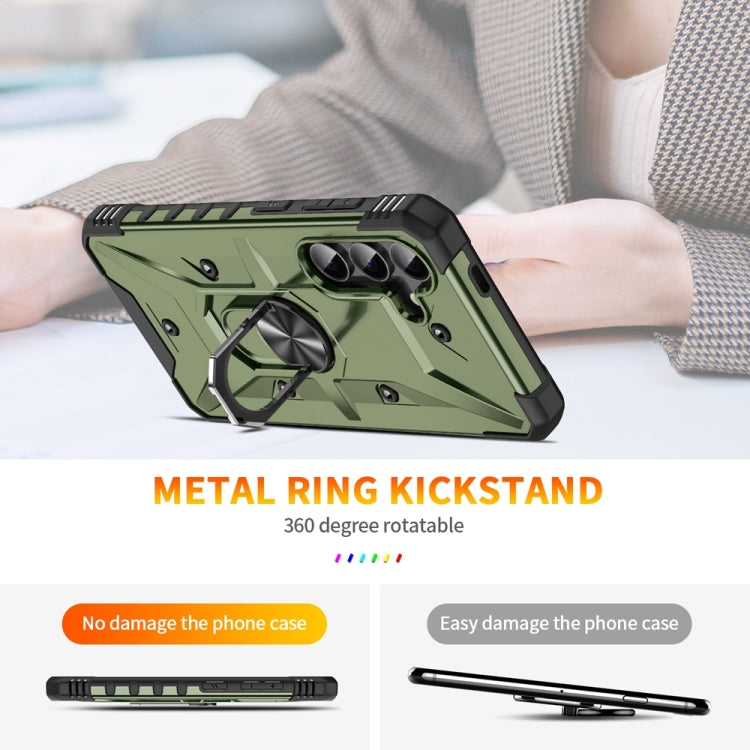For Samsung Galaxy S24+ 5G Ring Holder Phone Case