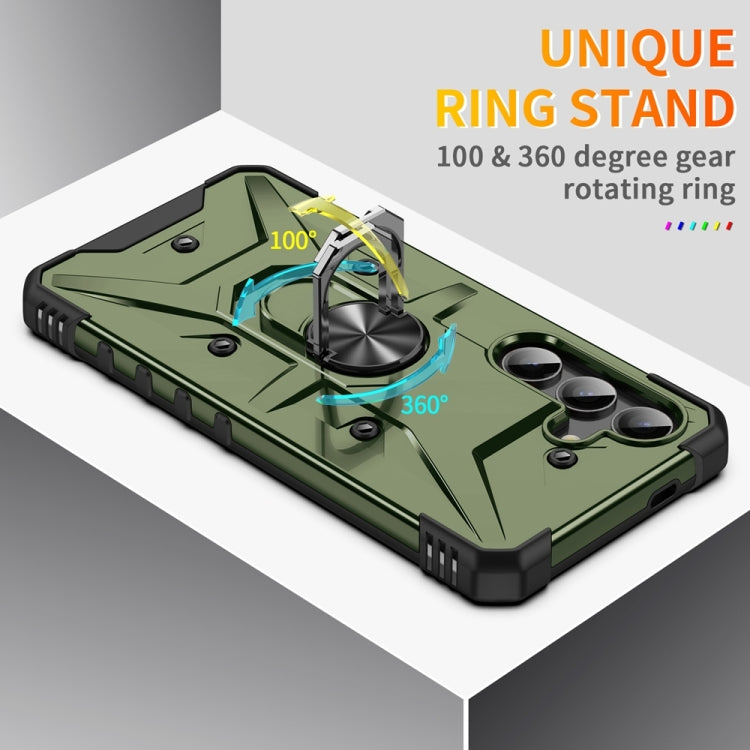 For Samsung Galaxy S24+ 5G Ring Holder Phone Case