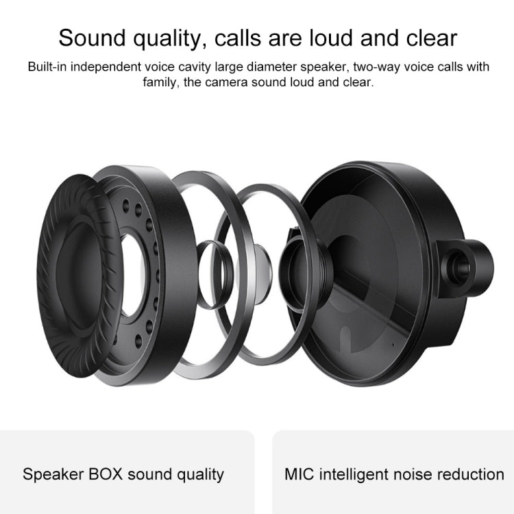 Original Xiaomi Smart Camera C300 Dual Lens Edition 3MP Support AI Detection, US Plug - White