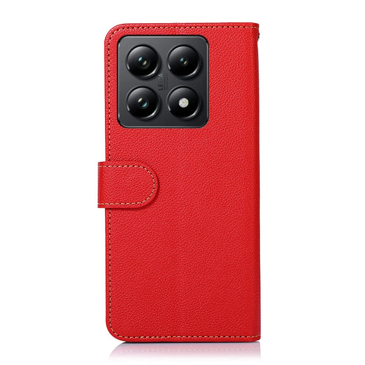 For Xiaomi 14T Pro KHAZNEH Litchi Texture Leather RFID Phone Case