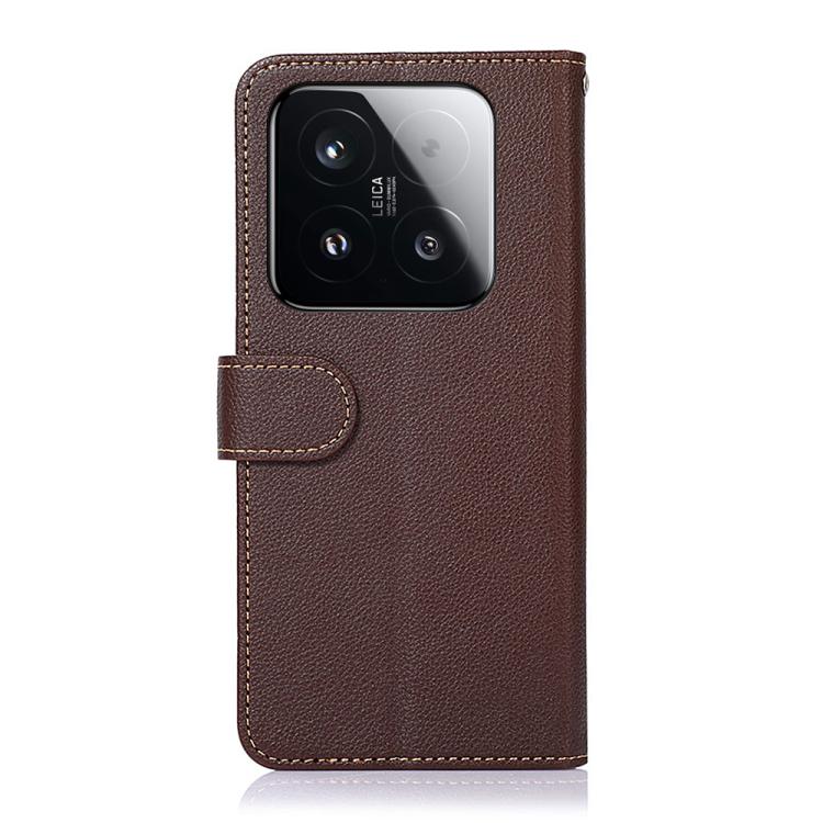 For Xiaomi 15T 5G KHAZNEH Litchi Texture Leather RFID Phone Case