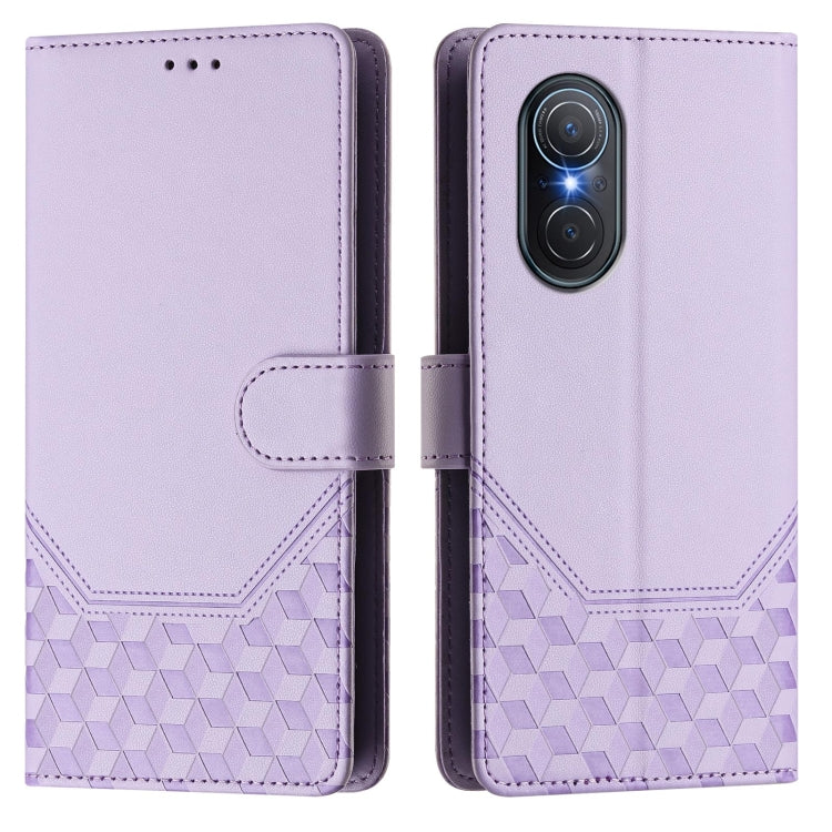 For Huawei nova 9 SE / Honor 50 SE Honeycomb Embossing RFID Leather Phone Case