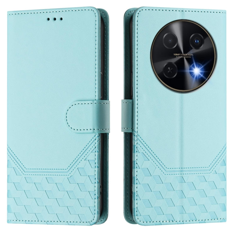 For Huawei nova 12i 4G Honeycomb Embossing RFID Leather Phone Case