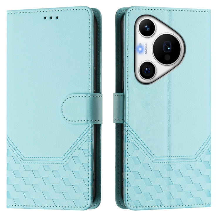 For Huawei Pura 70 Pro / Pura 70 Pro+ Honeycomb Embossing RFID Leather Phone Case