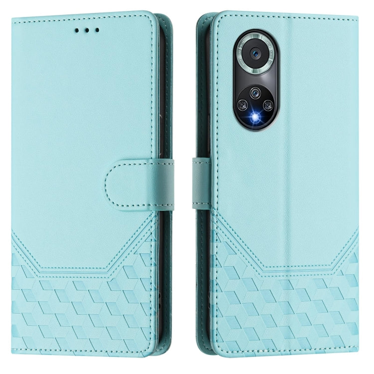 For Huawei nova 9 Pro / Honor 50 Pro Honeycomb Embossing RFID Leather Phone Case