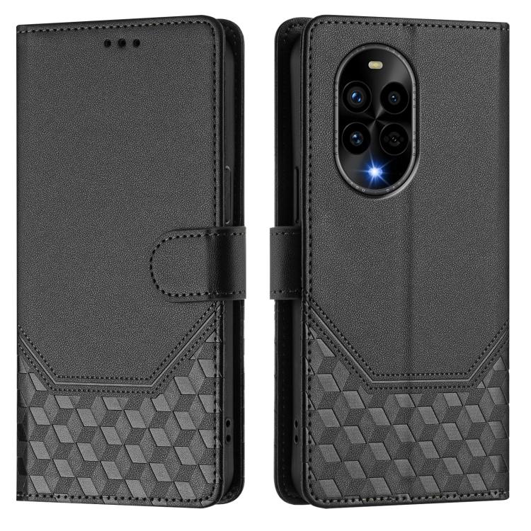 For Huawei nova 13 Pro Honeycomb Embossing RFID Leather Phone Case