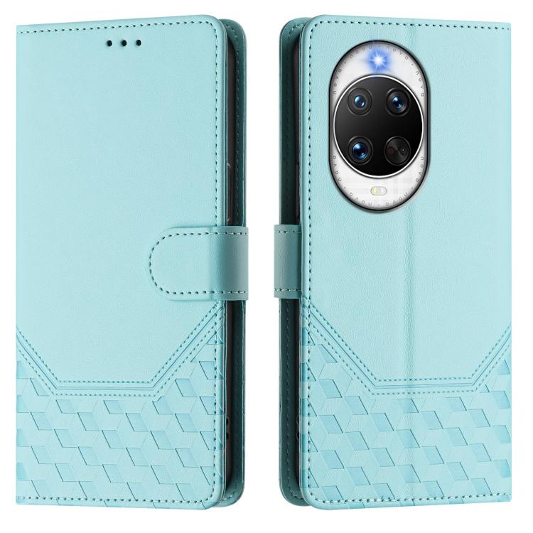 For Huawei nova 14 Ultra 5G Honeycomb Embossing RFID Leather Phone Case