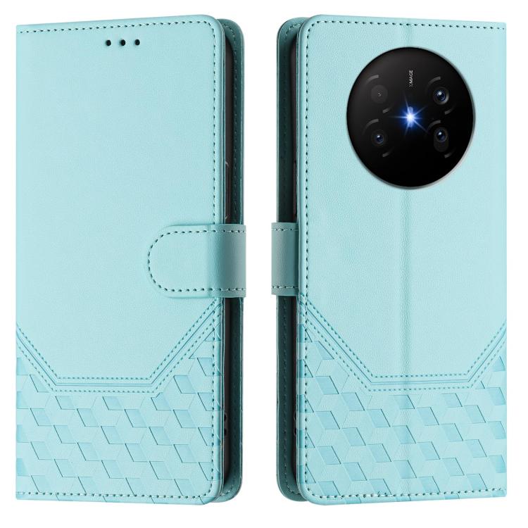 For Huawei Mate 70 Air Honeycomb Embossing RFID Leather Phone Case