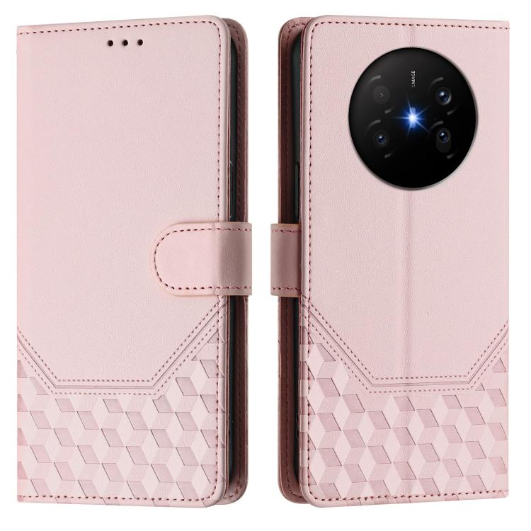 For Huawei Mate 70 Air Honeycomb Embossing RFID Leather Phone Case