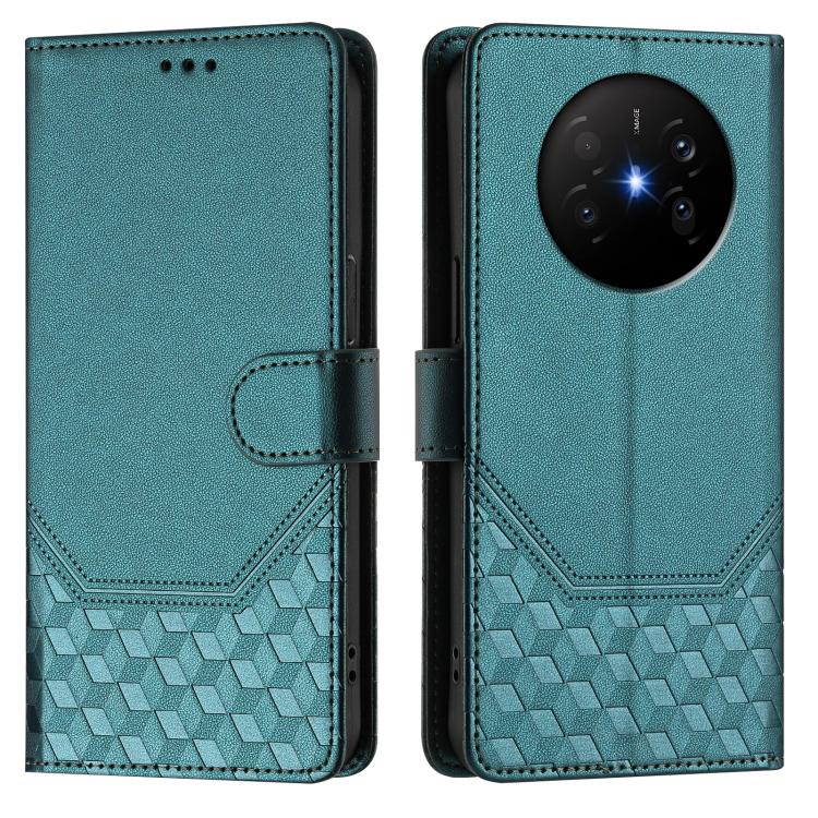 For Huawei Mate 70 Air Honeycomb Embossing RFID Leather Phone Case