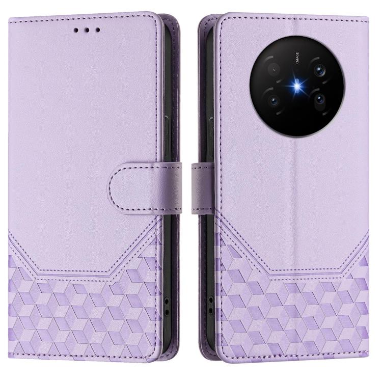 For Huawei Mate 70 Air Honeycomb Embossing RFID Leather Phone Case