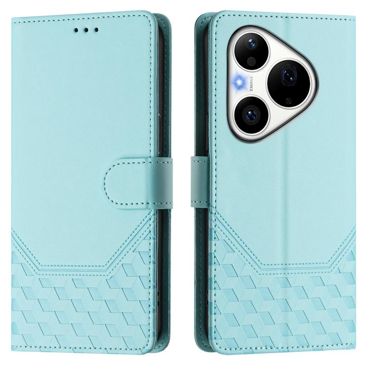 For Huawei Pura 90 Pro Honeycomb Embossing RFID Leather Phone Case