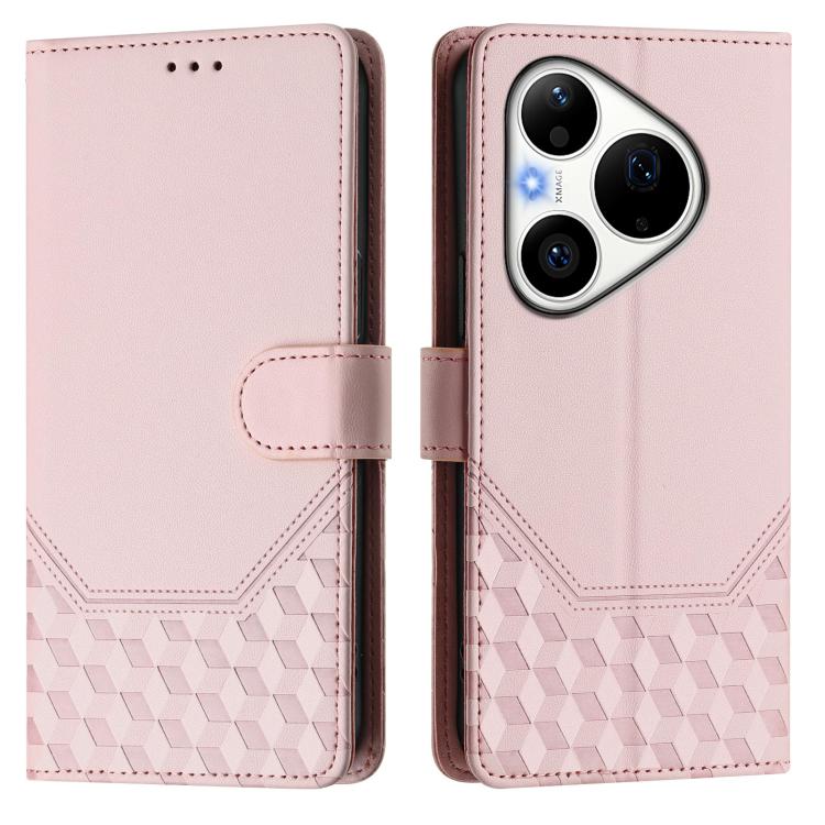 For Huawei Pura 90 Pro Honeycomb Embossing RFID Leather Phone Case
