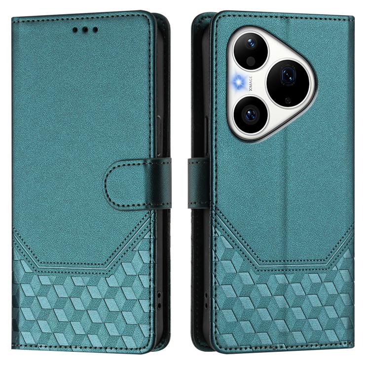 For Huawei Pura 90 Pro Honeycomb Embossing RFID Leather Phone Case