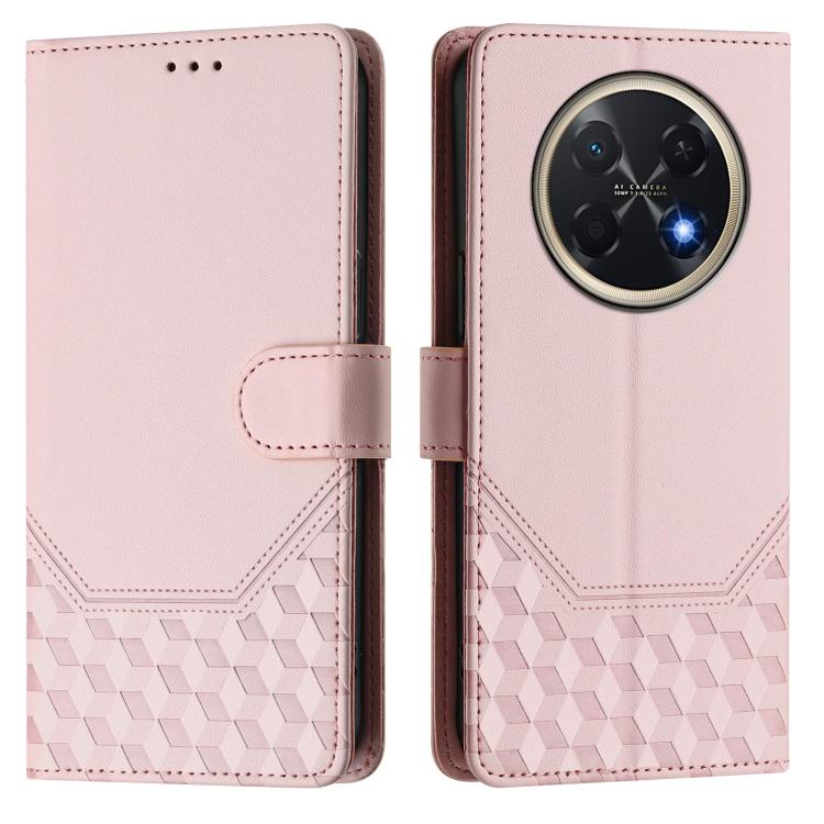 For Huawei Pura 90 Pro Max Honeycomb Embossing RFID Leather Phone Case