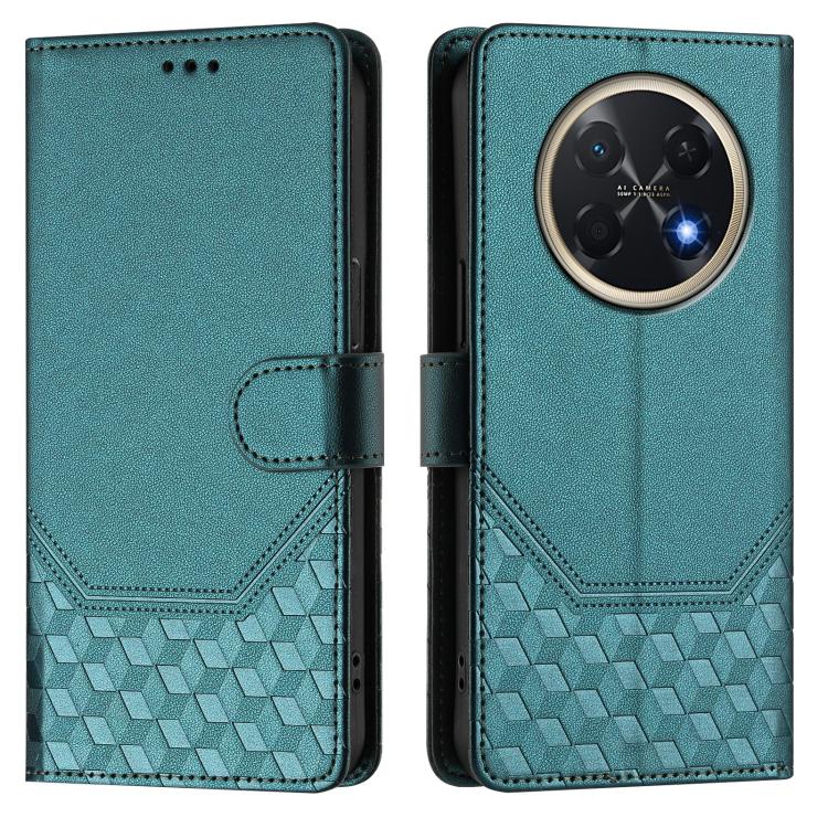 For Huawei Pura 90 Pro Max Honeycomb Embossing RFID Leather Phone Case