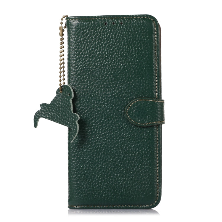 For Xiaomi 14T Genuine Leather Litchi Texture RFID Leather Phone Case