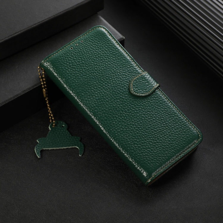 For Xiaomi 14T Pro Genuine Leather Litchi Texture RFID Leather Phone Case