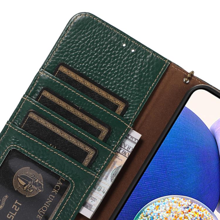 For Xiaomi 15T 5G Genuine Leather Litchi Texture RFID Leather Phone Case