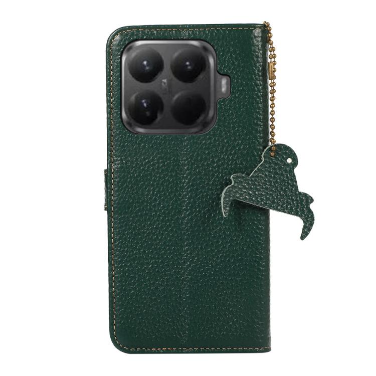 For Xiaomi 15T Pro 5G Genuine Leather Litchi Texture RFID Leather Phone Case