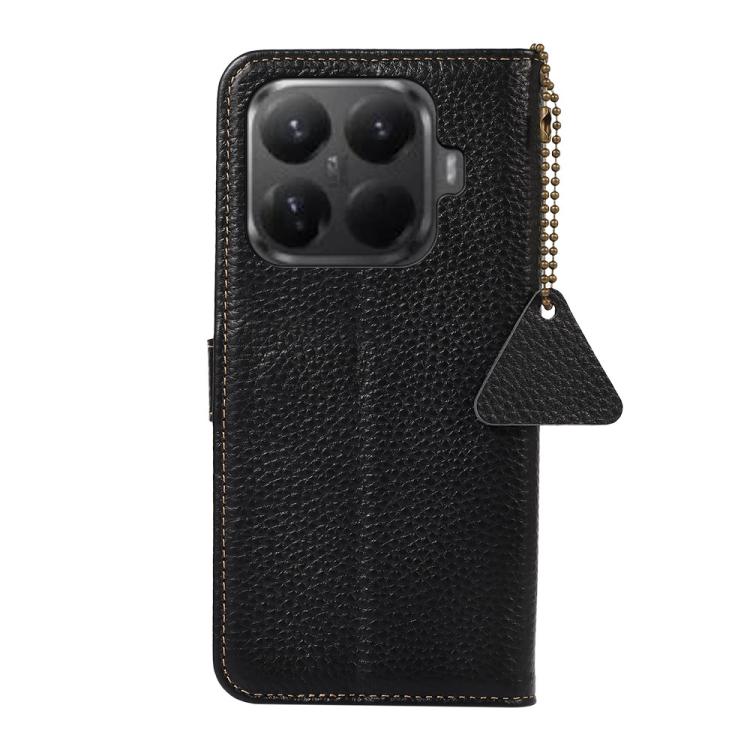 For Xiaomi 15T Pro 5G Genuine Leather Litchi Texture RFID Leather Phone Case