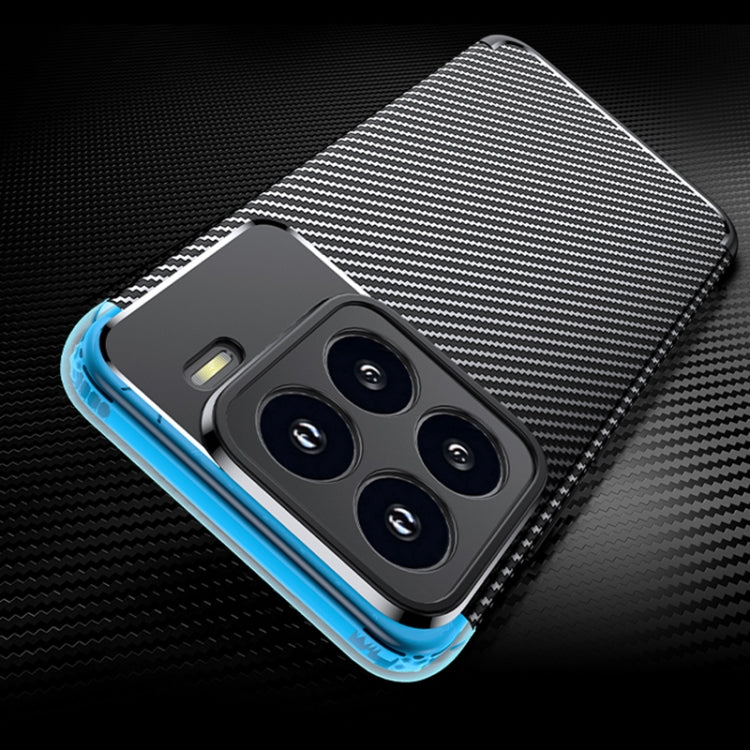For Xiaomi 15 Carbon Fiber Texture Shockproof TPU Phone Case - Black