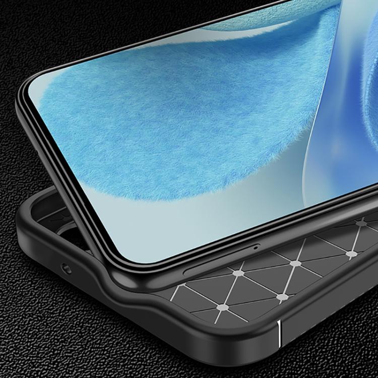 For Xiaomi 15 Ultra Carbon Fiber Texture Shockproof TPU Phone Case - Black