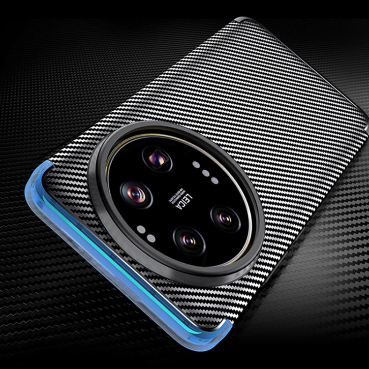 For Xiaomi 15 Ultra Carbon Fiber Texture Shockproof TPU Phone Case - Black